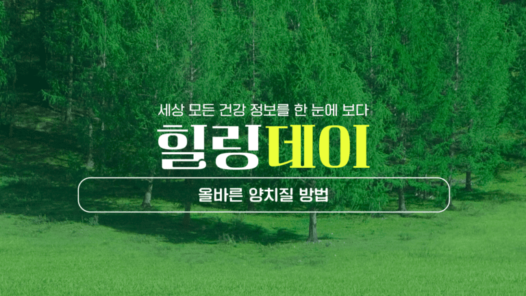 올바른 양치질 방법이란? 시간, 각도, 순서, 습관까지