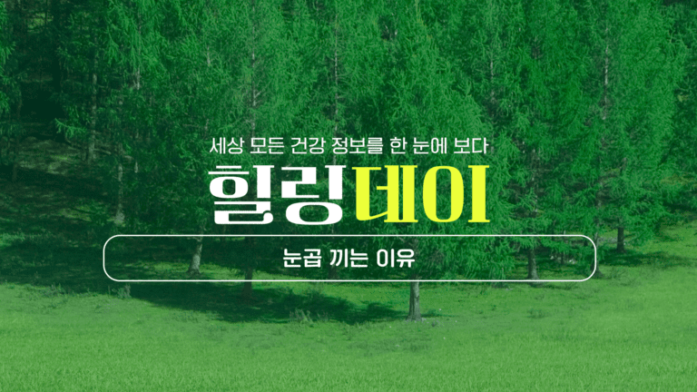 눈곱 끼는 이유 꼼꼼한 관리로 생기지 않게!